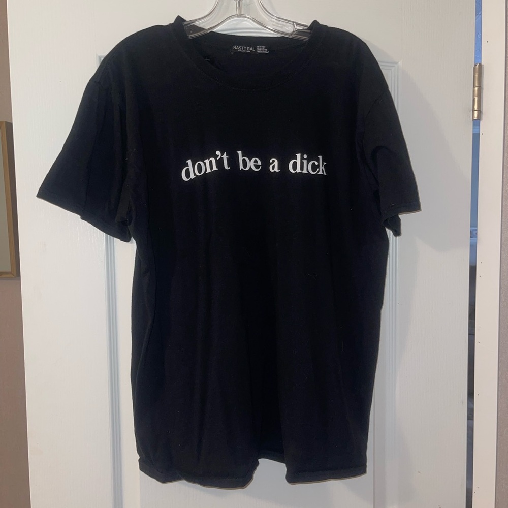 Nasty Gal Black Graphic Tee